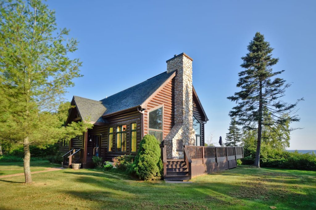 Incredible Custom Log Home w/ Lake Views for Days Main Image